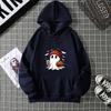 Women's Fashion Tops Casual O-neck Halloween Print Long Sleeve Loose Pullover Shirts, Creative Halloween Theme Printed Hoodie