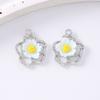 5pcs Cute Enamel Flower Charms Pendants for Jewelry Making Necklace Earrings Bracelet DIY Handmade Accessories Supplies