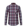 Men's Trendy Plaid Slim Fit Long Sleeve Shirt - Comfortable & Casual.