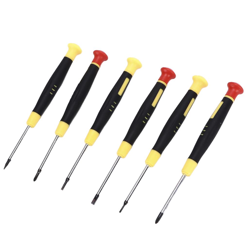 6pcs Small Screwdriver Kit Flathead Cross Precision Head Mini Screwdriver Set for Micro Tiny Screws