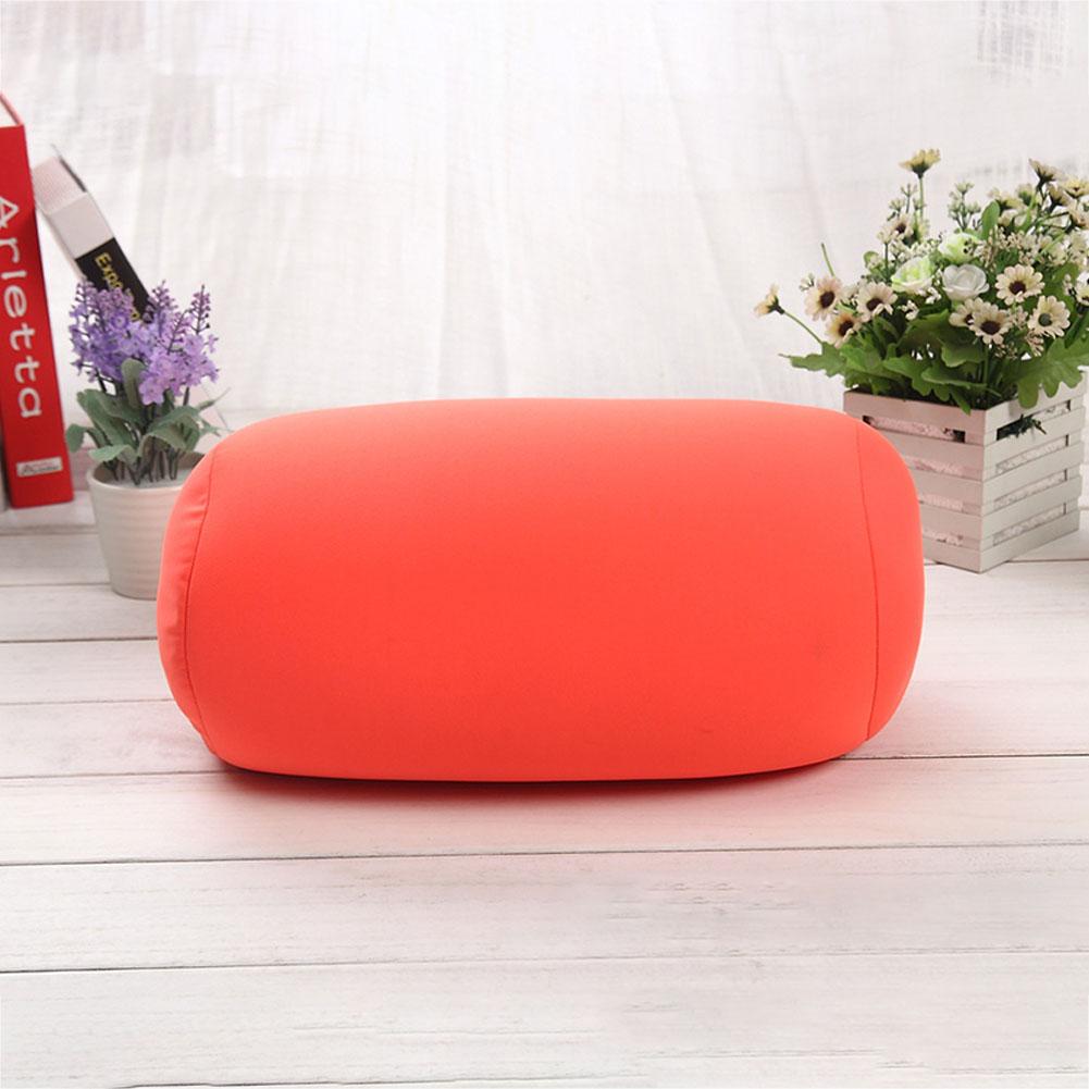 Soft Micro Beads Bed Roll Cushion Neck Head Leg Back Support Light Travel Column Pillow