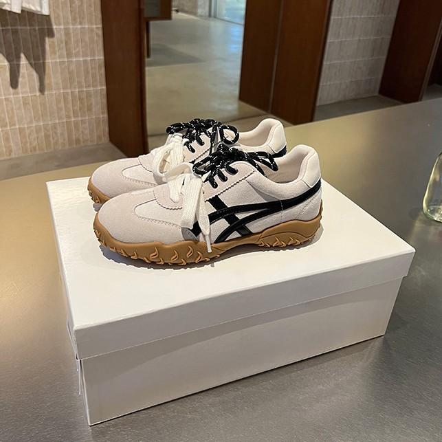 Cowhide version~ Roy Wei revised version of delicate and fashionable platform German training shoes for women's 2025 new autumn casual sports shoes f