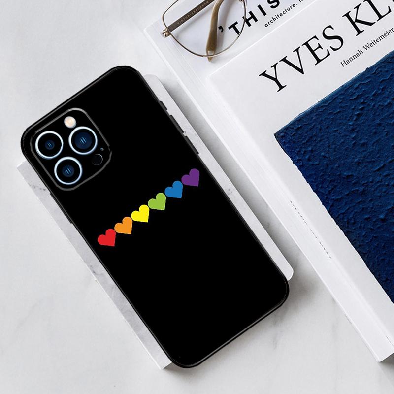 Heart Rainbow Gay Pride LGBT Case For iPhone 17 Air 15 14 11 16 Pro Max 12 13 Mini 15 16 Plus 16e Funda Silicone Cover