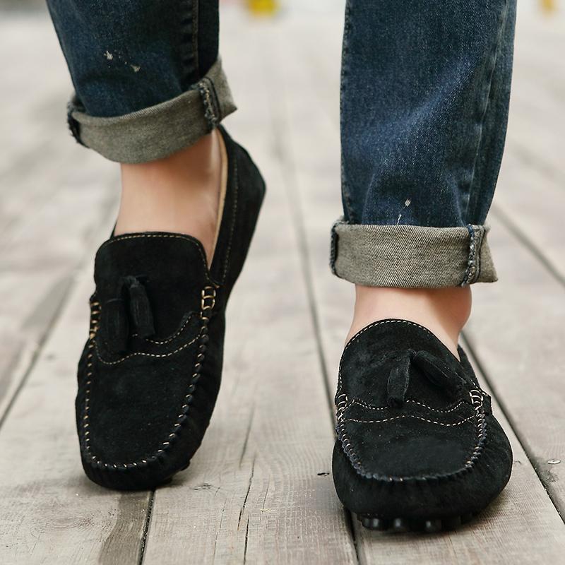 Ležérní boty pánské slip on mokasíny kožené boty pánské Móda 2024