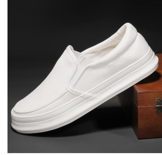Men's Flat Loafers Driving Lazy Slip on Canvas Shoes Men Breathable Casual Driving Shoes Chaussure Femme Zapatillas Hombre