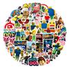 Roblox New Hot Stickers 50 Pcs Waterproof Creative Classical Cartoon Decals For Luggage Laptop Skateboard Fridge Kids Game Fans
