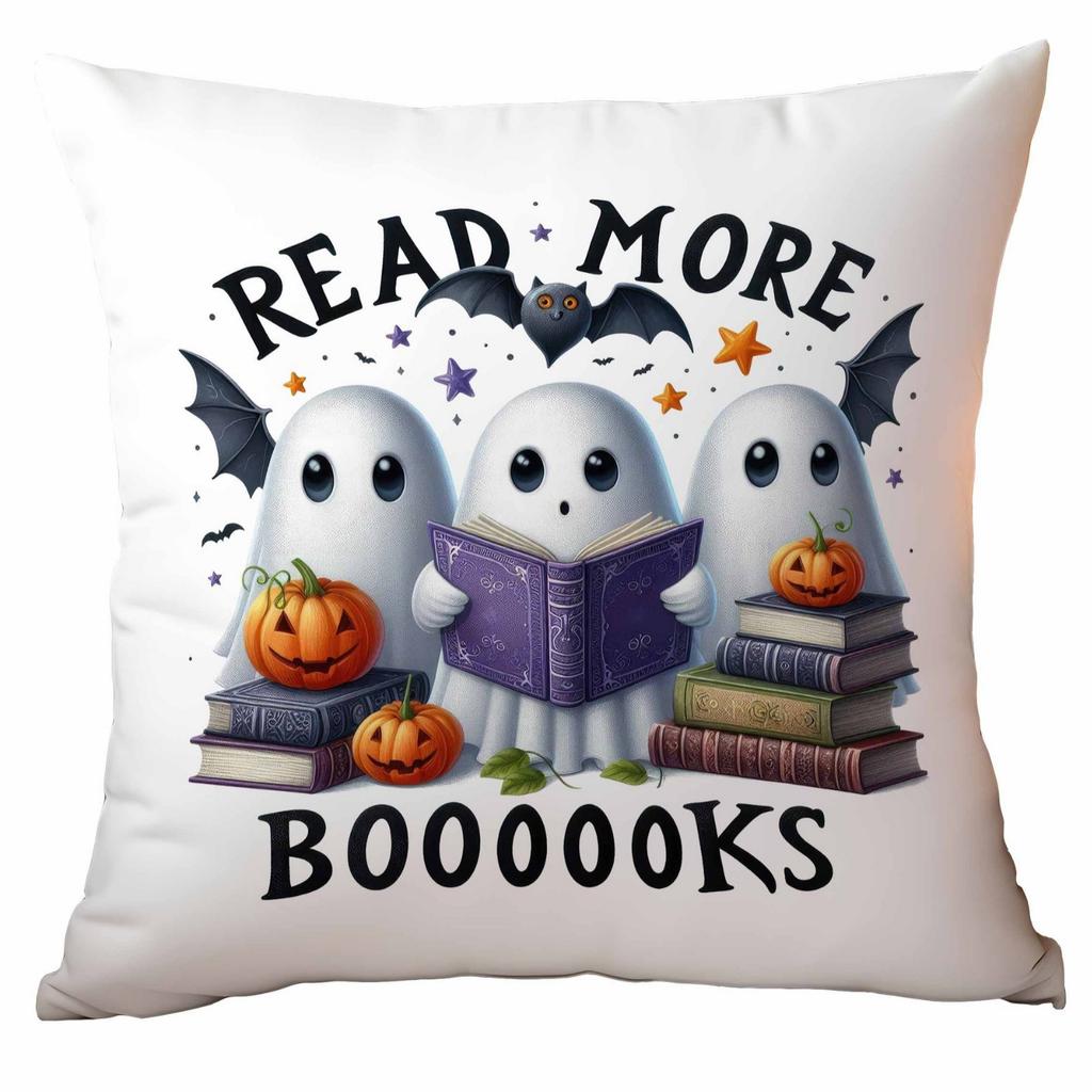 New Popular Halloween Pillowcase Cute Ghost Series Linen Material Halloween Sofa Decoration