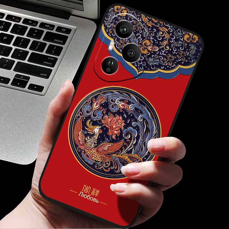 Emboss Case For Honor 400 / 400 Pro / 400 Lite 3D Relief Embossed Retro Silicone Back Cover For Honor 400 Pro 400 5G Soft Emboss