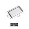 Thickened 304 Stainless Steel Rectangular Square Golden Plate Korean Barbecue Dish Sushi Flat Bottom Plate Tray Storage Tray