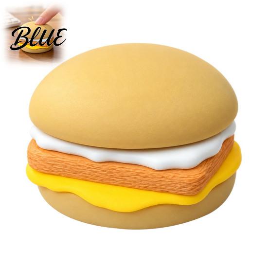 Funny Gifts for Coworkers 3D Printed Hamburger Clicker Stress Relief Toy Fidget Toy Realistic Food Toys Sensory Gadget Office Desktop Decoration