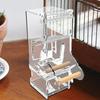 No Mess Bird Cage Feeder Clear Automatic Acrylic Bird Food Container With Perch Cage Accessories Clear Parakeet Food Container