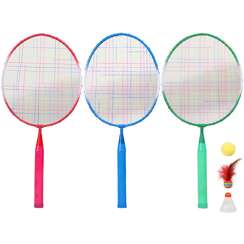 1 Pair Children Tennis Badminton Rackets Ball Set Sports Family Game Toy Kids Badminton Rackets