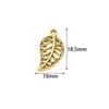 50pcs 18.5x10mm Alloy Leaf Charms Pendants Metal Hollow Tree Leaf Charms For Jewelry Making DIY Bracelets Necklace Accessories