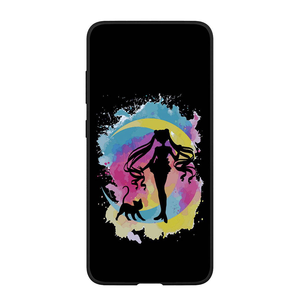 Phone Case for Samsung Galaxy S24 S23 iPhone 15 14 Xiaomi Redmi Note 13 12 11 8 10 9 Pro Max X XR OPPO A15 Huawei Cartoon Sailor Moon Girl Cover