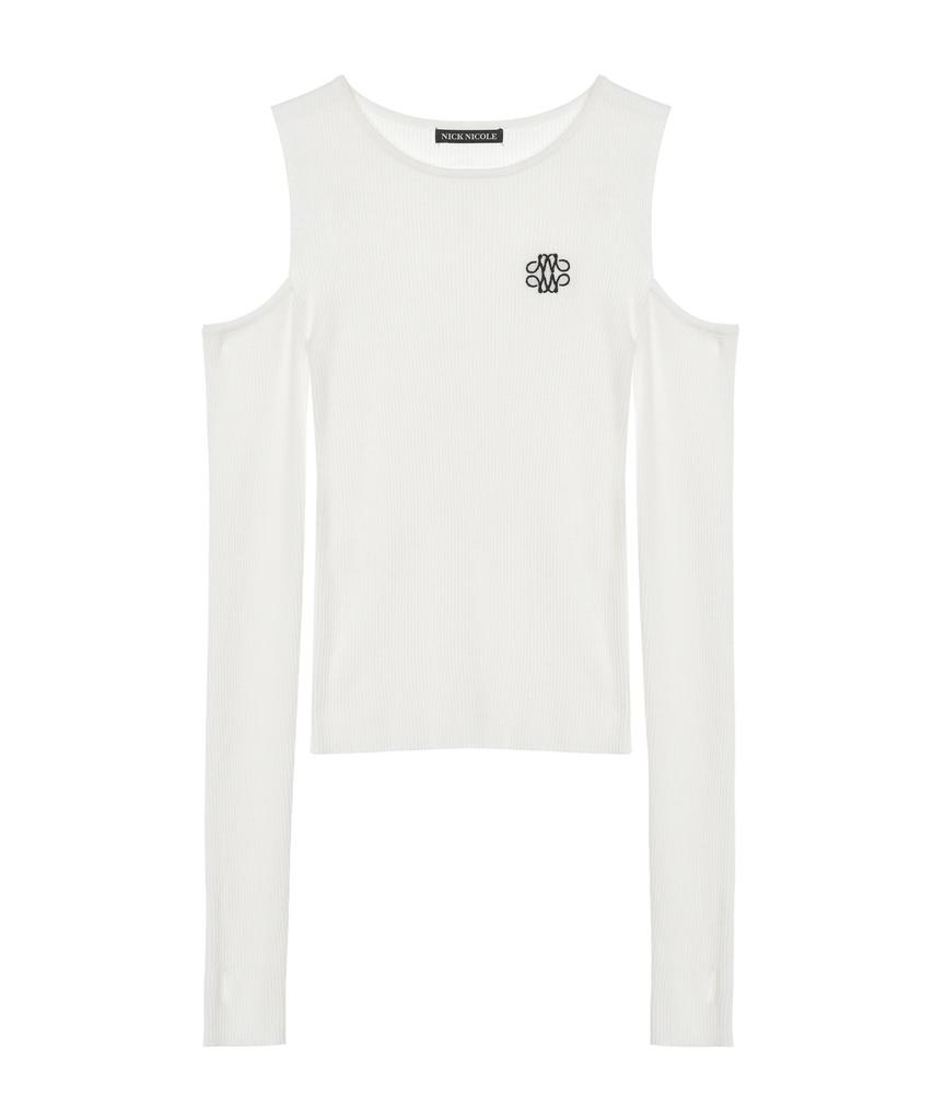 Nigaennikol Nicole Warmer Ribbed Off Shoulder Knit_Ivory