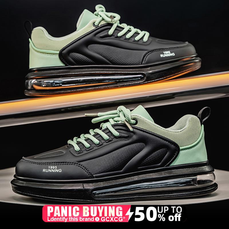 

Air Cushion Running Shoes Speciality Marathon Men Sports Breathable Lightweight Leisure Comfortable Athletic Nonskid Sneakers 46