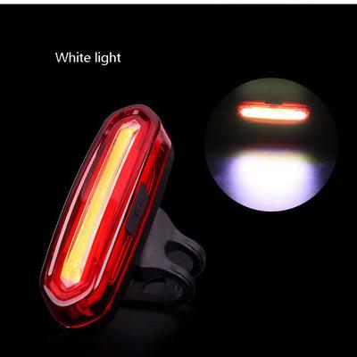 2X USB Bike Rear Tail Light LED Bicycle Warning Safety Rechargeable Lamp 4Modes