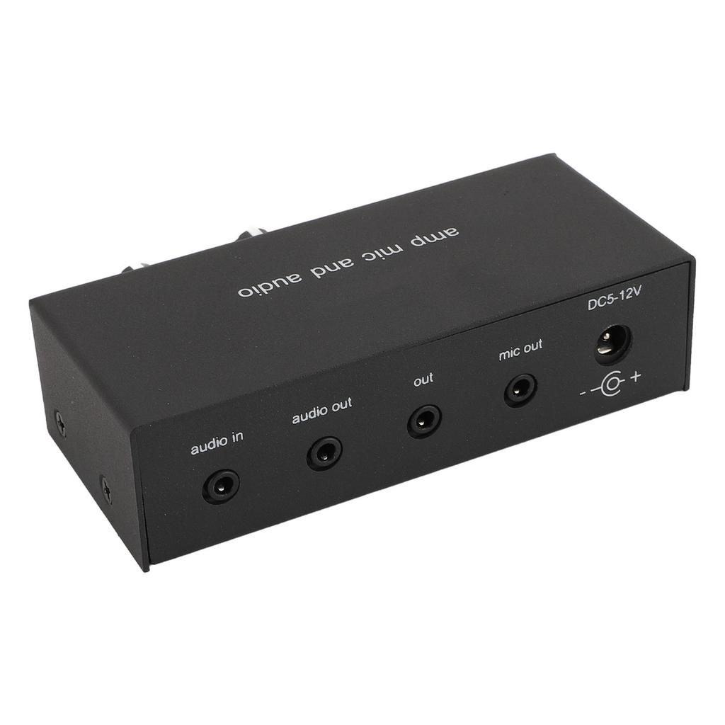 Stereo Sound Preamplifier Aluminum 3 Output Ports 6.5mm Dynamic Microphone 3.5mm Microphone Condense
