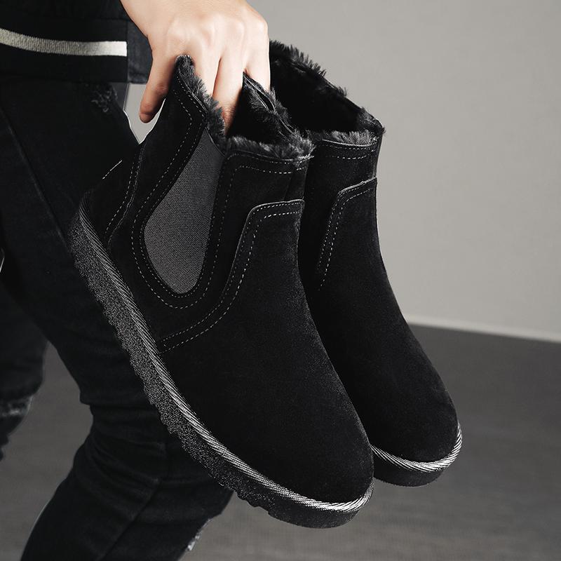 Fashion Winter Snow Boots Men Ug Boots Women Snow Shoes Sneakers High-top Shoes Male Llightweight Snow Furry Warmth Sneakers Men Women