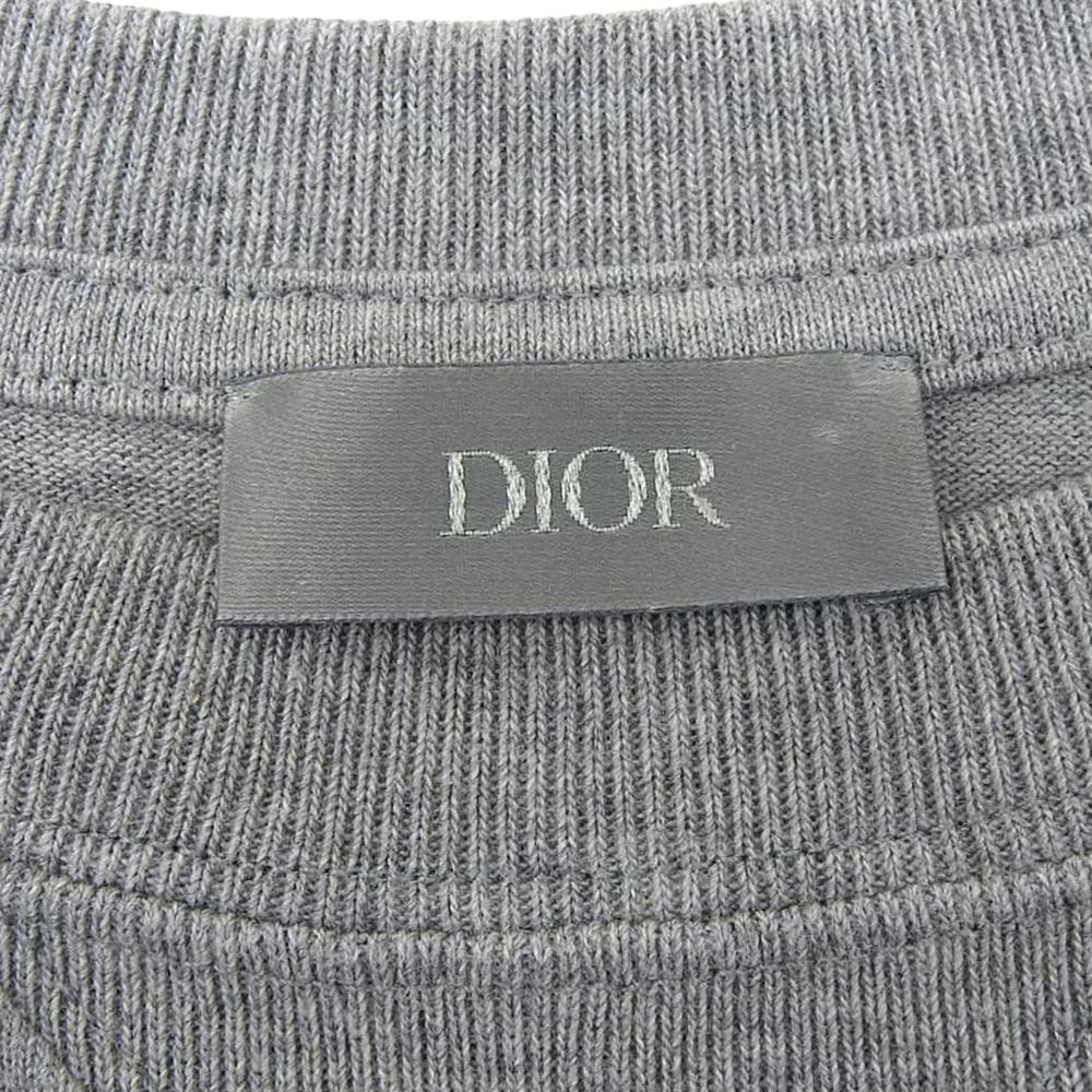 Dior Excellent Condition Signature Logo T-shirt, Men's, Gray, Size L, 343J696C0554 Tops L grayUsed