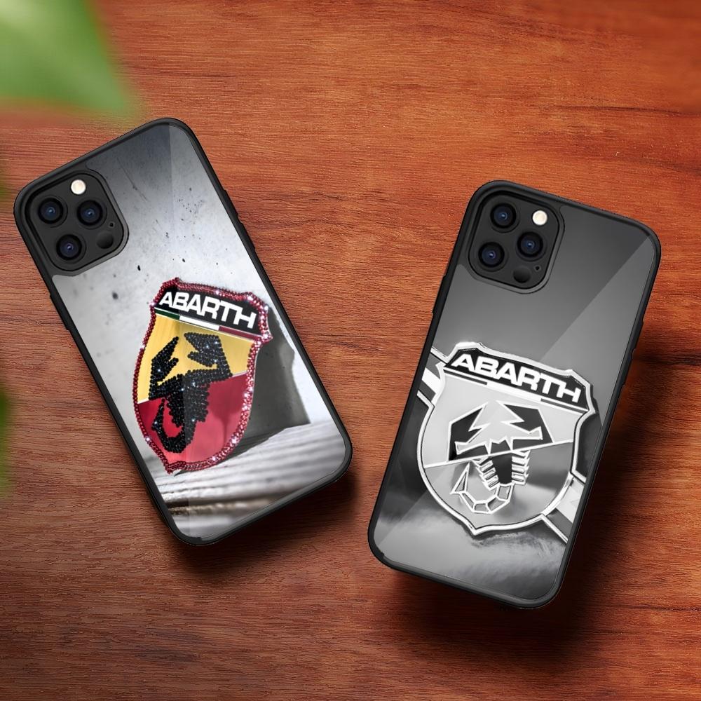 A-ABARTHs Italy Car Phone Case for Iphone 16 15 14 13 Pro Max 12 11 Mini 7 8 Plus Se Xr X Xs Fundas Shell PC+TPU Cover