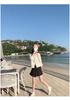 Korean Round Neck Knit Cardigan - Spring/Autumn 2025 - Fresh Gentle Solid Color Women's Jacket