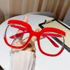 Women Oversized Reading Glasses Men Anti Blue Light Hyperopia Glasses Fashion Unique Round Frames Decorative Eyeglasses Diopter