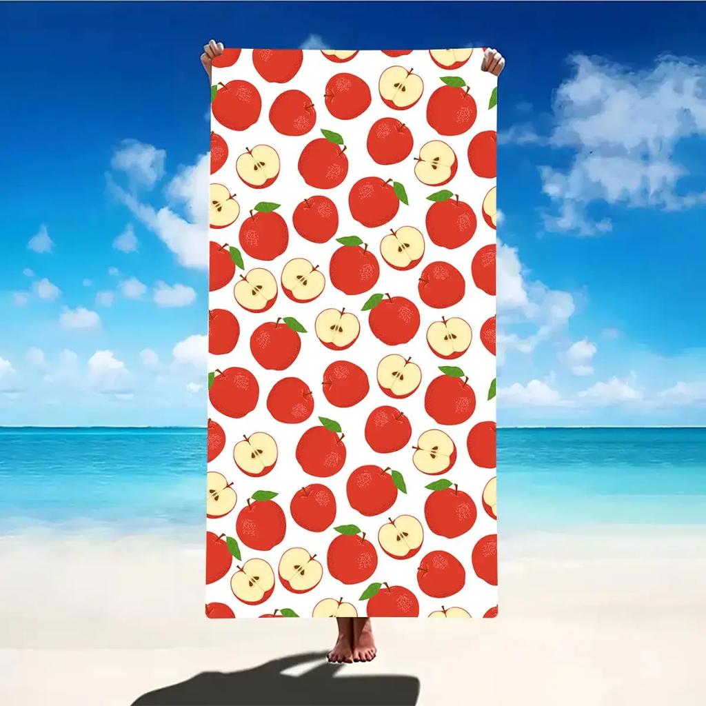 Fruit print Beach Towel Portable Quick Fast Dry Sand Outdoor Travel Swim Blanket Floral Print Mat Personalization Stripes Towel