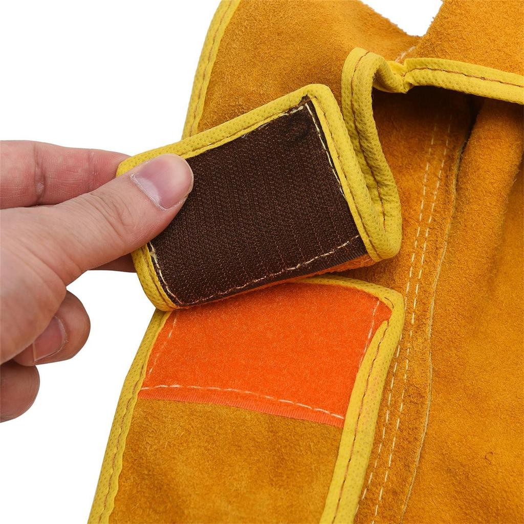 Rindsleder Schweißen Reverse Wear Arbeitskleidung Stehkragen Langarm Flammenhemmende Schutzkleidung