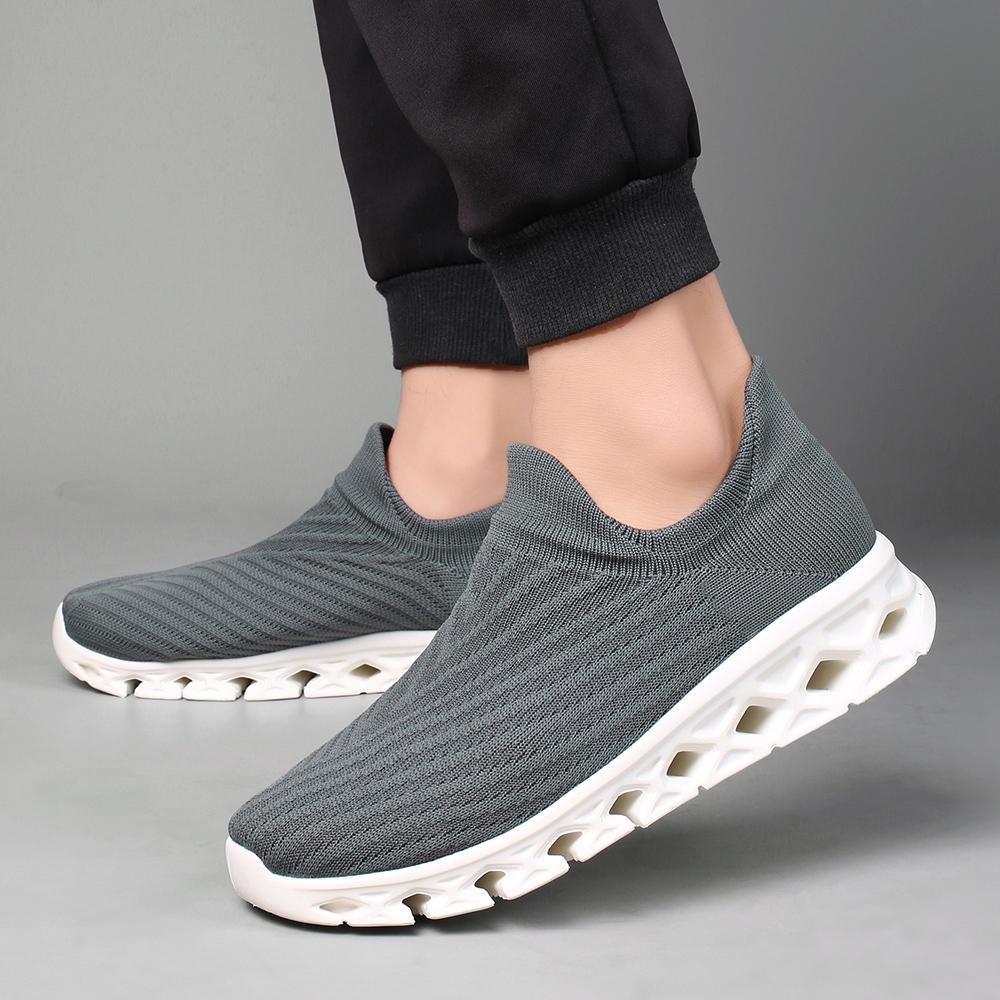 Мужская модная дышащая легкая уличная обувь для спорта и отдыха большого размера — фото 20