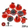 Ford Car Clip Kit: Metal Fenders & Round Head Holders (6x16M) - 10pcs Each, 20pcs Pack.