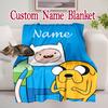 Adventure Time Friends Pattern Blanket, Cozy Blanket for All-Season Comfort On Sofas, Beds, Office, Car, Camping and Travel