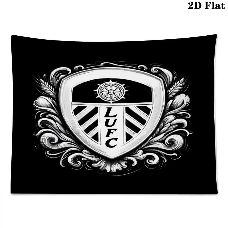 Leeds United Football Club Wall Tapestry Aesthetic Wall Hanging Printed Fabric Blanket Decorative Tapestries for Bedroom Living Room Home Decor