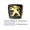 Alloy Lion Car Front Grille Emblem Rear Trunk Badge Stickers for Peugeot 306 307 3008 407 508 2008 4008 GGK 5008 107 108 206 208 301