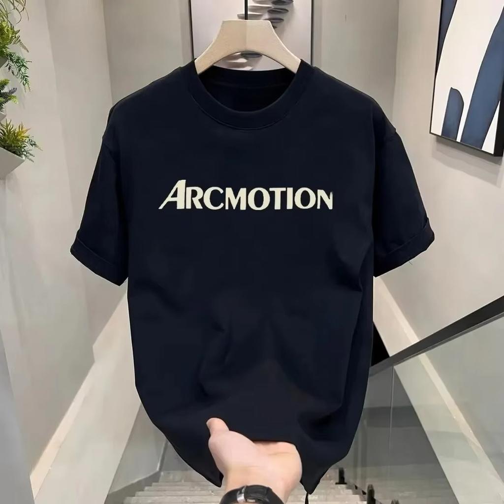 Sommer Kurzarm Herren- und Damenmode Rundhals Einfacher Druck Vielseitige Mode Lässiges Oberteil T-Shirt