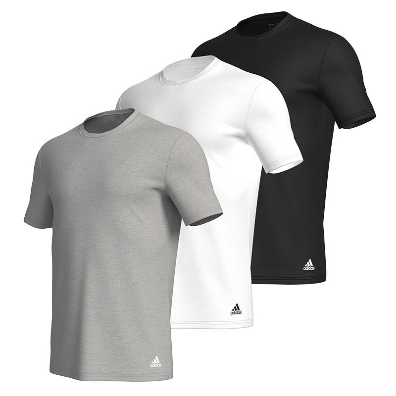 Adidas Regular T Shirt Men s Black White Gray 4A1M04- S