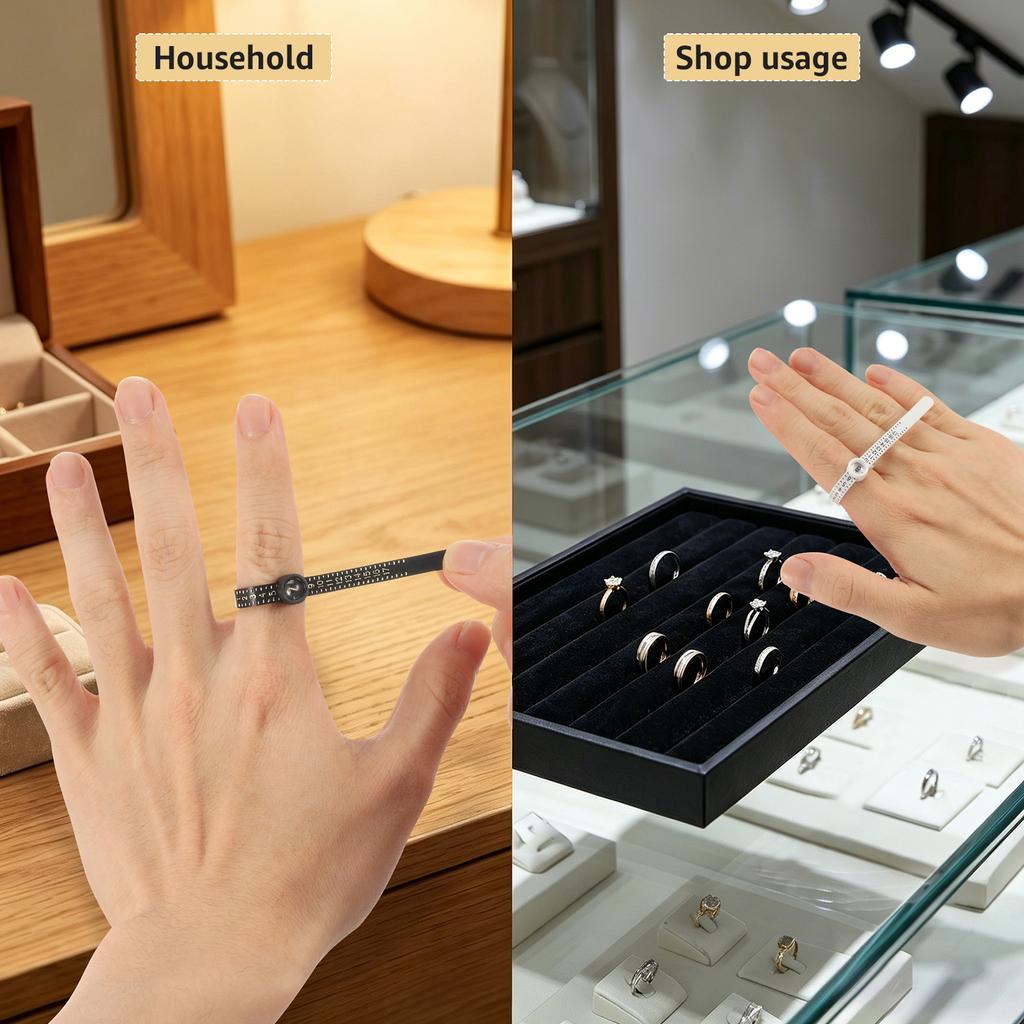 Ring Size Measuring Instrument Ring Size Measuring Instrument Male and Female Finger Size, Jewelry Wedding Ring Measuring Tool