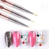 Nail Pen Painted Hook and Pull Line Brush Laser Non-Slip Pen Holder