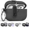 Wireless Earphones Protection Case For Apple AirPods 4 3 Pro 2 1 With Safety Lock Buckle Shockproof Shell Headphone Accessories