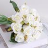 WCIC Nova 12 Cabeças Artificial Seda Noiva Segurando Flores Buquê de Rosas Casamento Decoração de Festa em Casa