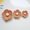 5Pcs Resin Flowers DIY Accessories Flat Back Blooms Ornaments for Jewelry Hair Accessories DIY Craft Projects