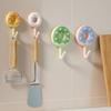 6Pcs Self-adhesive Donut Shape Hooks Wall Mounted Key Holder Creative Sticky Hooks  for Home