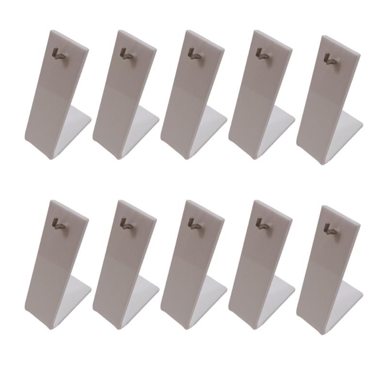 

10pcs Jewelry Organizers Stylish L Shaped Acrylic Earring Holder Ear Accessories Display Rack for Home and Store Use 1