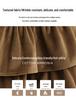 Velvet High-Waist A-line Skirt: Women's Sweet Hepburn Style for Spring/Autumn