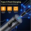 USB Rechargeable Electric Pepper Grinder Large Capacity Black Salt Grinder Set Adjustable Coarseness Precision Grinding