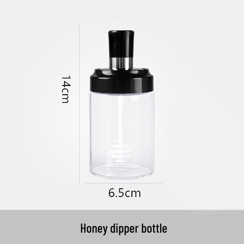 

Zhishe Integrated Spoon Lid Spice Jar with Honey Dipper Set