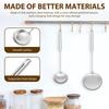 Stainless Steel Soup Ladle and Slotted Spoon Cooking Utensil Set Rustproof Slotted Spoon and Soup Ladle Set for Kitchen Gadgets