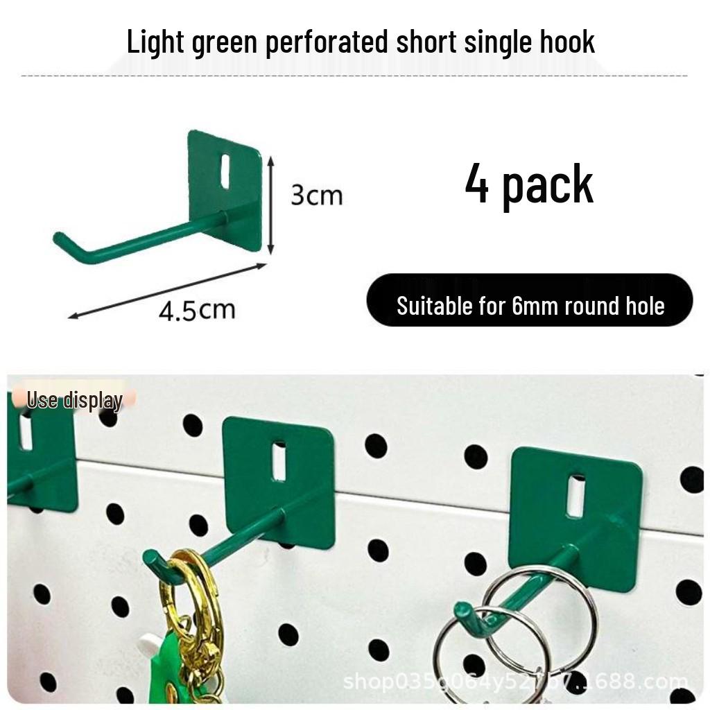 Pegboard Wall Organizer with Hooks - No-Drill Storage Rack for Entryway or Study Room.