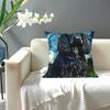 A Cocker Spaniel Puppy Starry Night Square Pillowcase Pillow Cover Cushion Decor Comfort Throw Pillow for Home Living Room