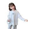 Mädchen Baumwoll-Langarm-T-Shirt im koreanischen Stil mit lockerem Schnitt - Herbstmode